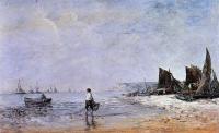 Boudin, Eugene - The Fisherman, Low Tide